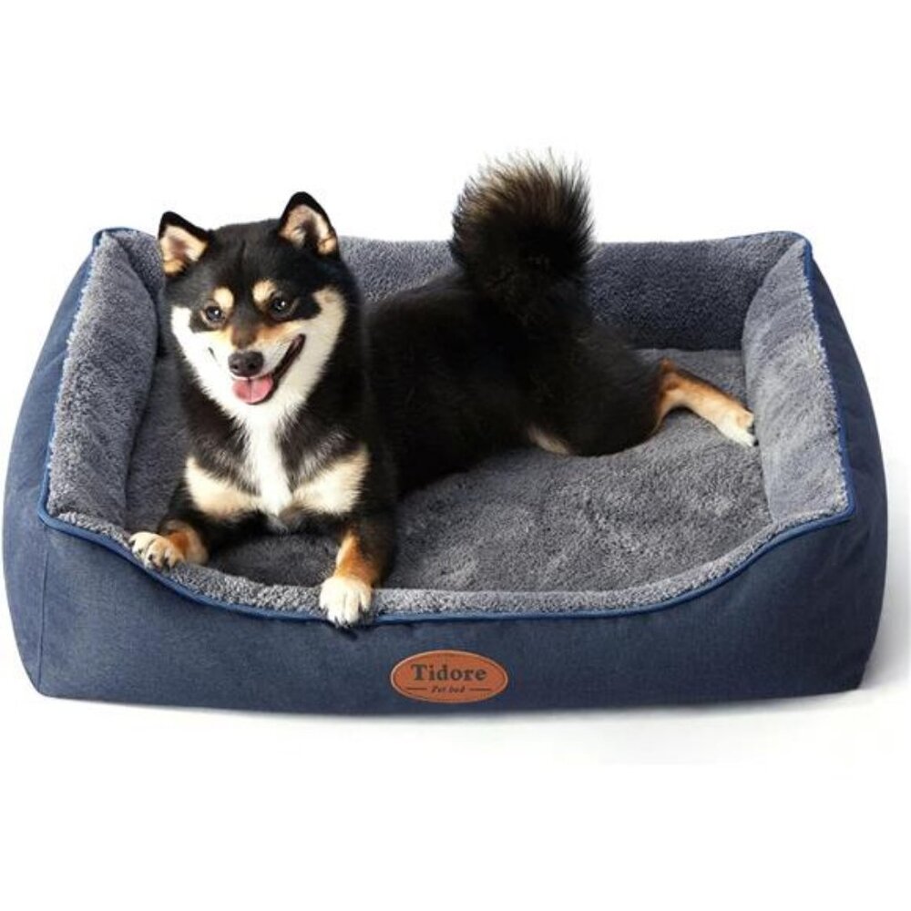 Orthopedic Dog Bed Medium Size Dog, Durable Egg Crate Foam 26.4"L x 21.7"W x 6.2
